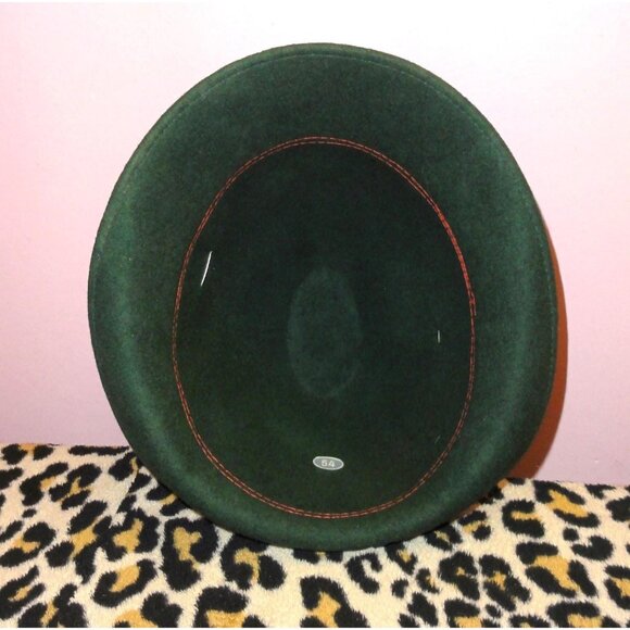 Vintage German Alpine Tyrolean Hat w/ Feather and pins Oktoberfest main image 4